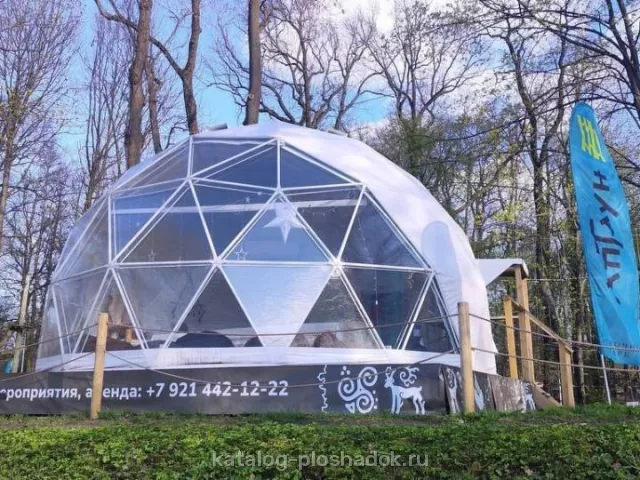 Геокупол на Елагином острове, летняя площадка, Санкт-Петербург